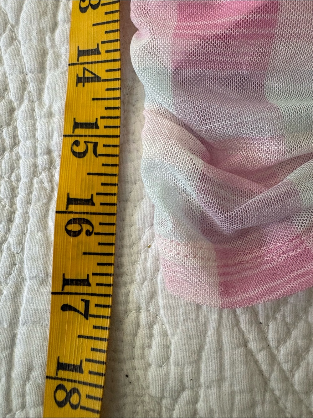 NWT BCBG Generation Mesh Gingham Top in Madras Plaid. Pastel pinks/blues. Size M - Picture 10 of 16